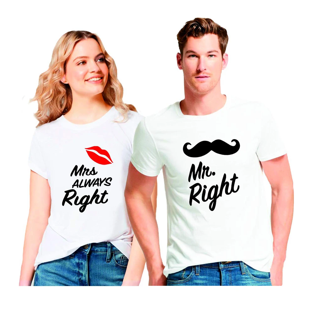 mr right mrs always right t shirts