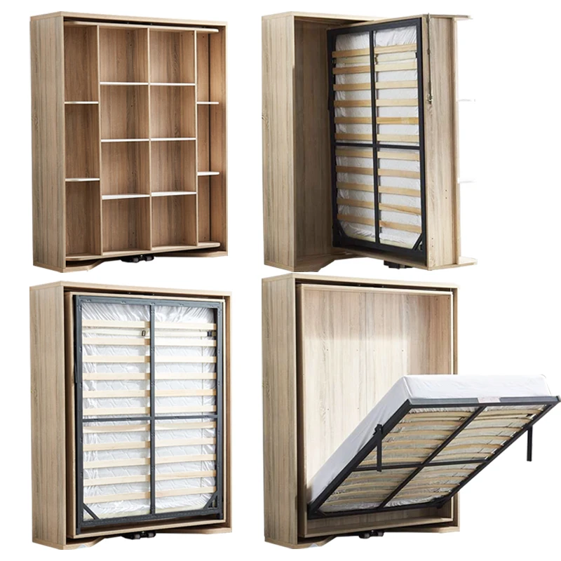 Multipurpose Space-Saving Revolving Silence Vertical Murphy Bed Folding Swivel Rotate Hidden Wall Bed Mechanism