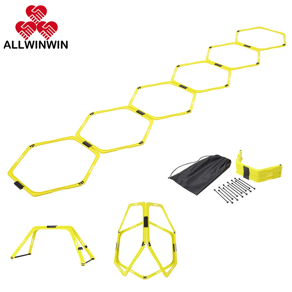 Allwinwin Agr01 Agility Rings Portable Foldable Hexagon Speed Training Buy Agility Rings Hey