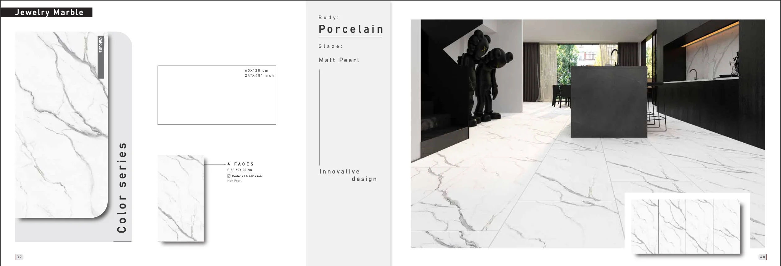 High Quality Floor Tiles 60x120 High Gloss Polished Porcelain Tiles