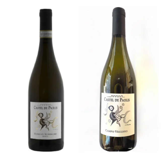 Подарочный набор белых вина высокого качества, campo векко bianco 0,75 л и Frascati Superiore D.O.C.G. 0,75 л-Сделано в Италии