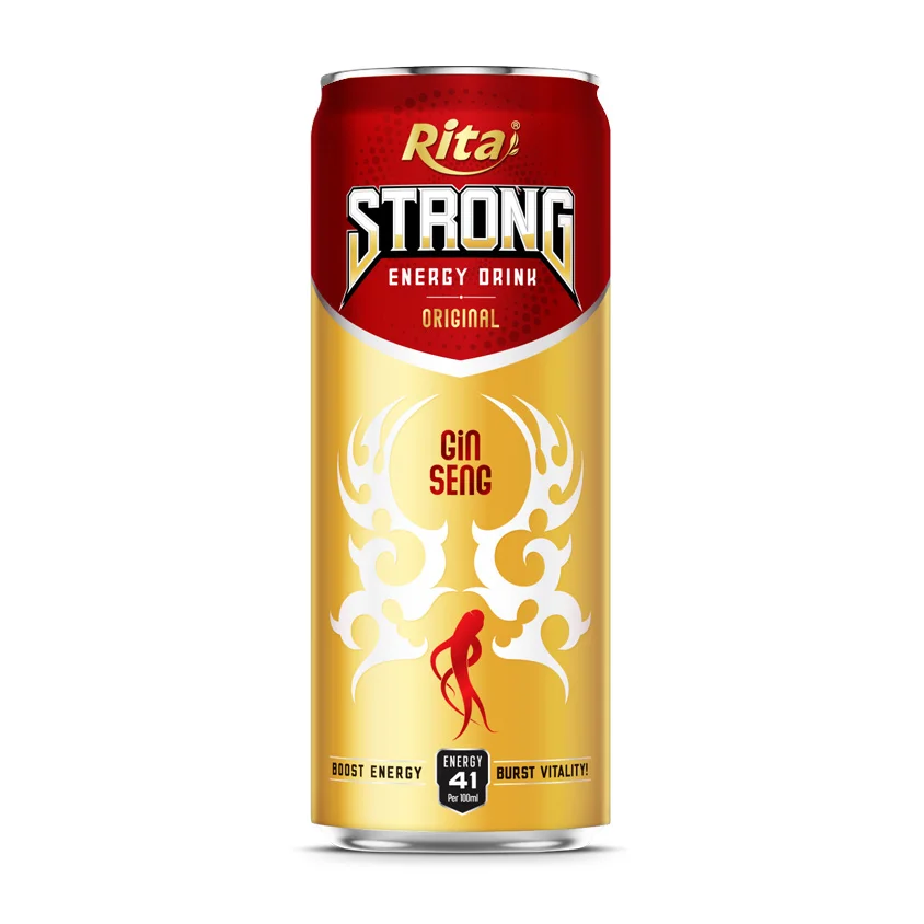 New Product 320ml Can STRONG Energy Drink Ginseng Flavor