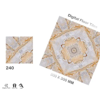 Indoor decoration ceramic digital 300*300mm pink marble Porcelain floor tile Colorful Pattern tile Floor art Tiles