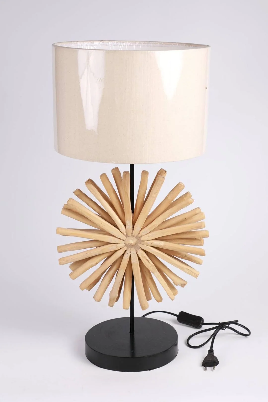 Beautiful Extra Tall Driftwood Halogen Uplit Crozet Floor Lamp