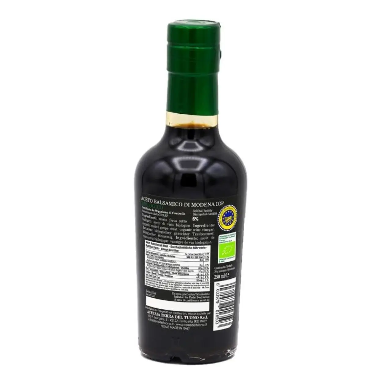 Premium Quality Italian Organic Balsamic Vinegar of Modena IGP 250 ml