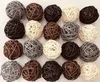White, black, grey, brown