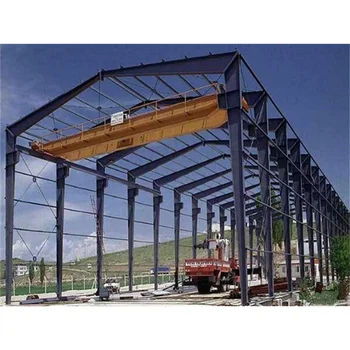 Pre-engineered Steel Building with crane and Prefab Steel Frame workshop with crane On Sale