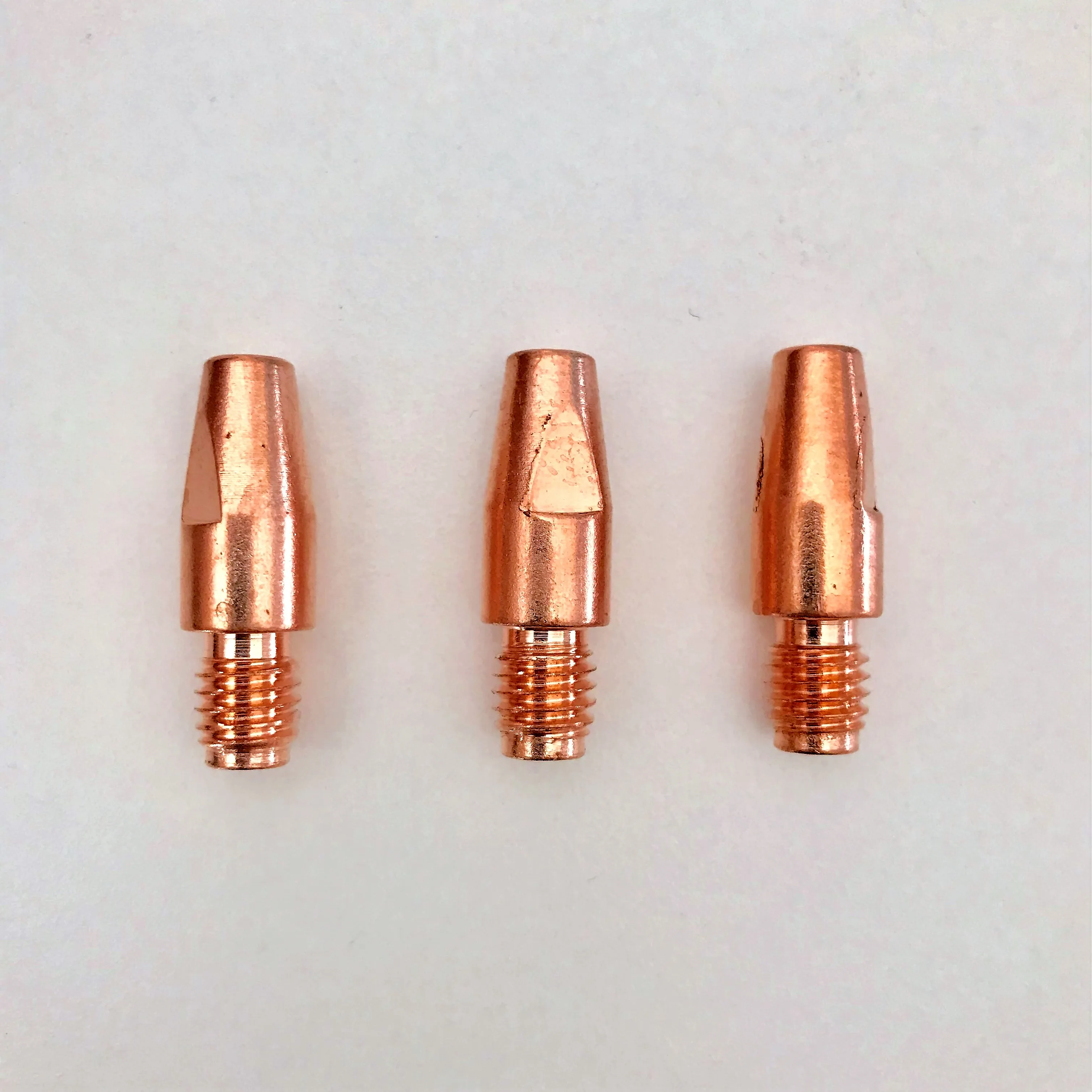 10x Power Nozzle from E-Copper Hole 1,2 mm m6x25 mm Burner Type 15/24 MIG/MAG # 