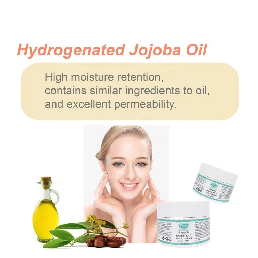 Pineapple Enzyme Scrub Smooth Face Exfoliating Peeling Gel Cream Whitening Moisturizing Anti-Wrinkle Lightening for Adults