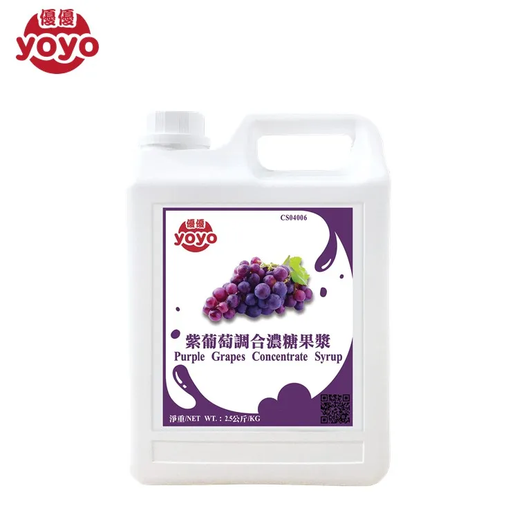 Bubble Tea Syrup Beverage Concentrate Syrup Grapes Flavored Syrup - Buy ...