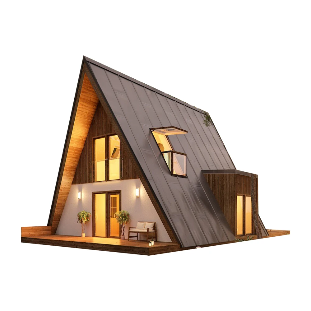 Steel Framing Prefab Glamping House A Frame Cabin Triangle House - Buy Tiny  House Triangle,Triangle House Kit Prefabricated,Triangle Houses Prefab  Product On Alibaba.Com