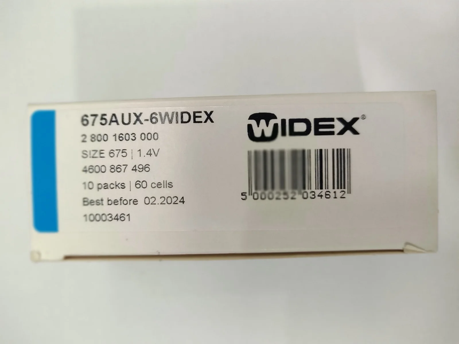 Zinc Air Hearing Aid Battery 14v Widex Battery Size 675 Mercury Free Buy Widex Hearing Aid 3778