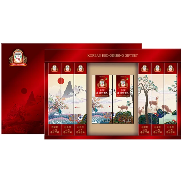 [Cheongoin] роскошный хорошо изготовленный корейский премиум красный женьшень подарочный набор