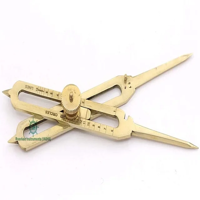 Solid Brass Drafting Tool Proportional Divider 6"Compass Scientific Instrument 