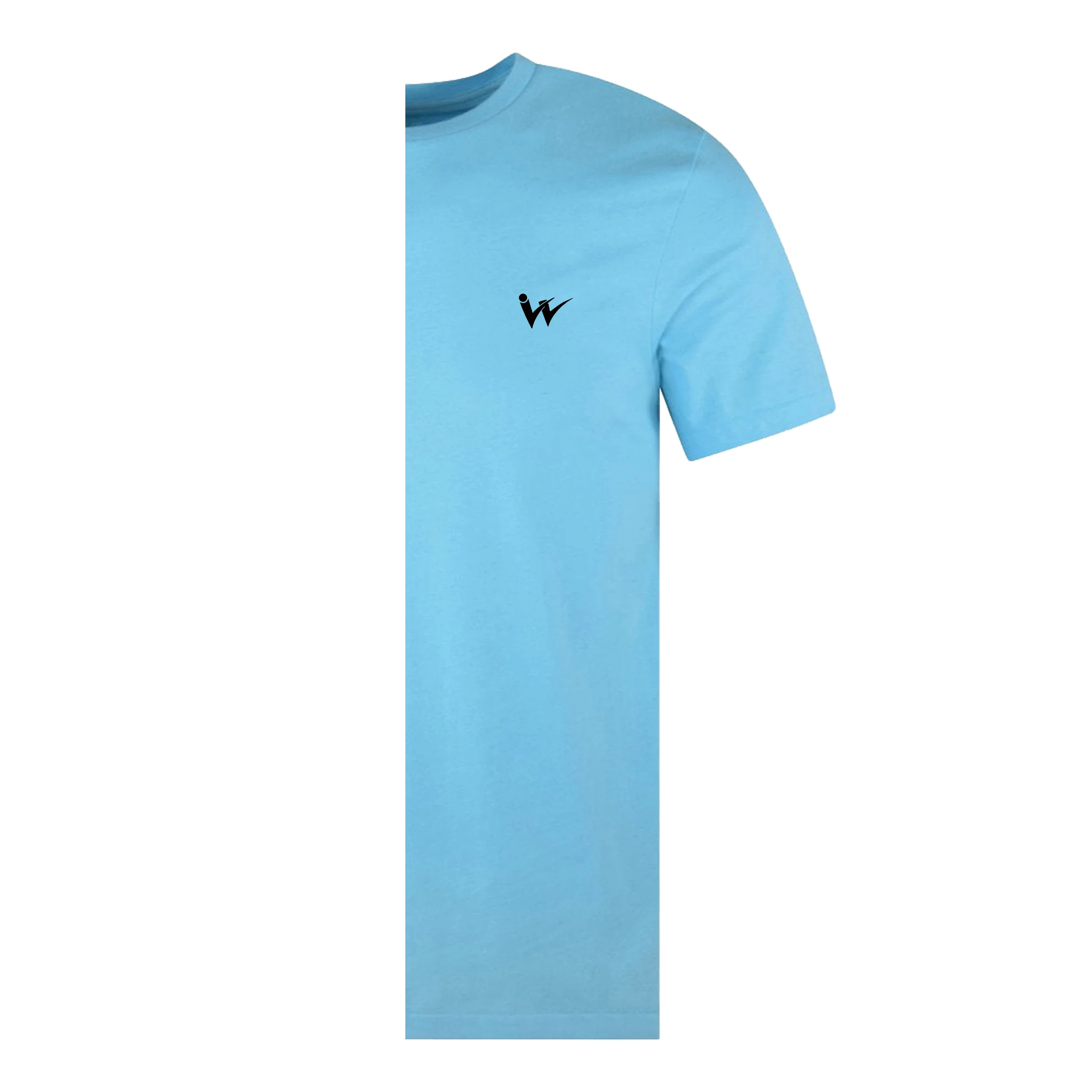 sky blue t shirt round neck