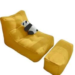 2022 Foam bean bag sofa , L shape folding beanbag recliner
