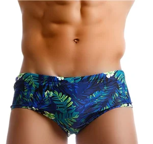 Custom Printed Men Board Shorts Sexy Trunks European Swimwear Short for Men