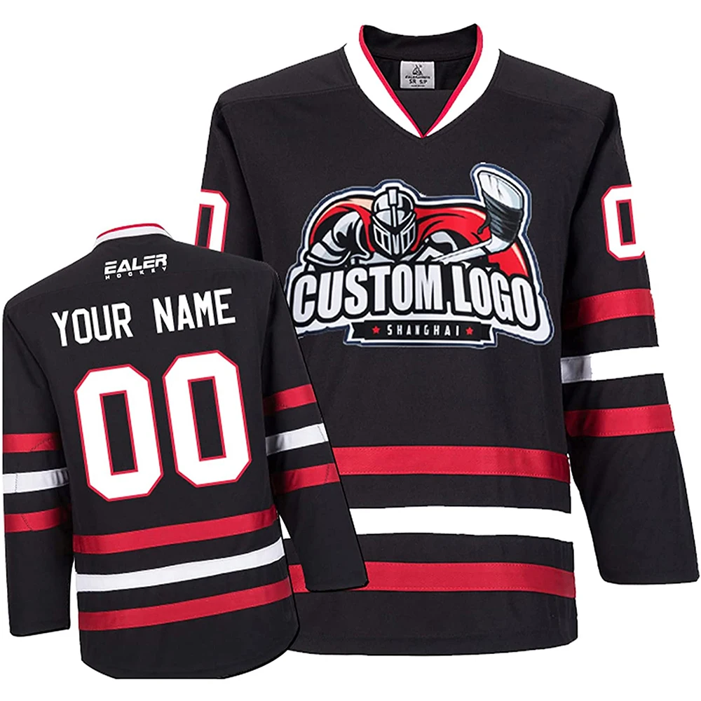 Source cheap practice custom high quality beer league ice hockey jerseys  100% Polyester Sublimation ice hockey jerseys on m.