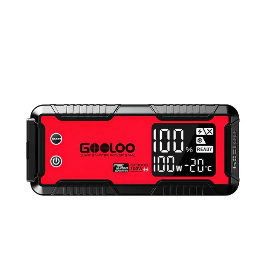Портативный высокомощный аварийный инструмент Gooloo GT3000 3000 А автомобильный водонепроницаемый перемычка усилитель литиевое пусковое