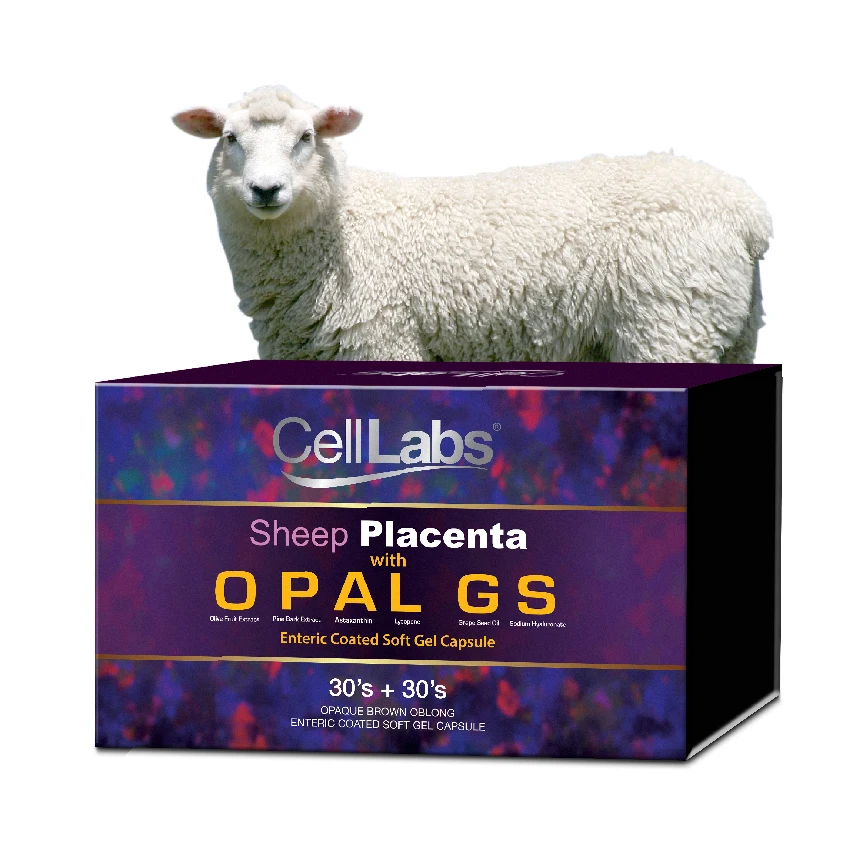 celllabs placenta enteric coated capsules sheep placenta opal gs