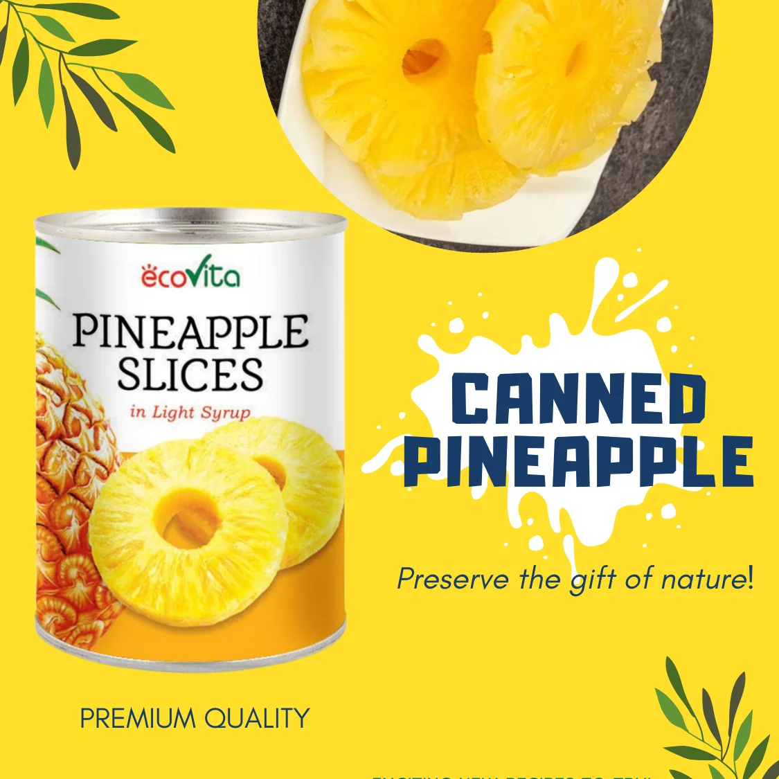 VENTA SUPERIOR Rebanada de piña de reina de alta calidad Fruta enlatada ...