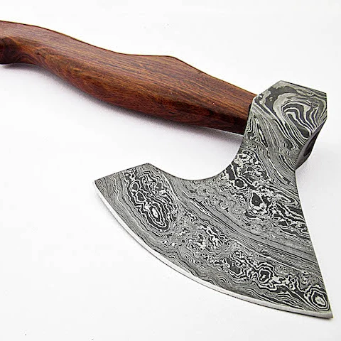 DAMASCUS DE ESPIGA COMPLETA de hoja de acero corta espada hueso & Rose Mango De Madera 