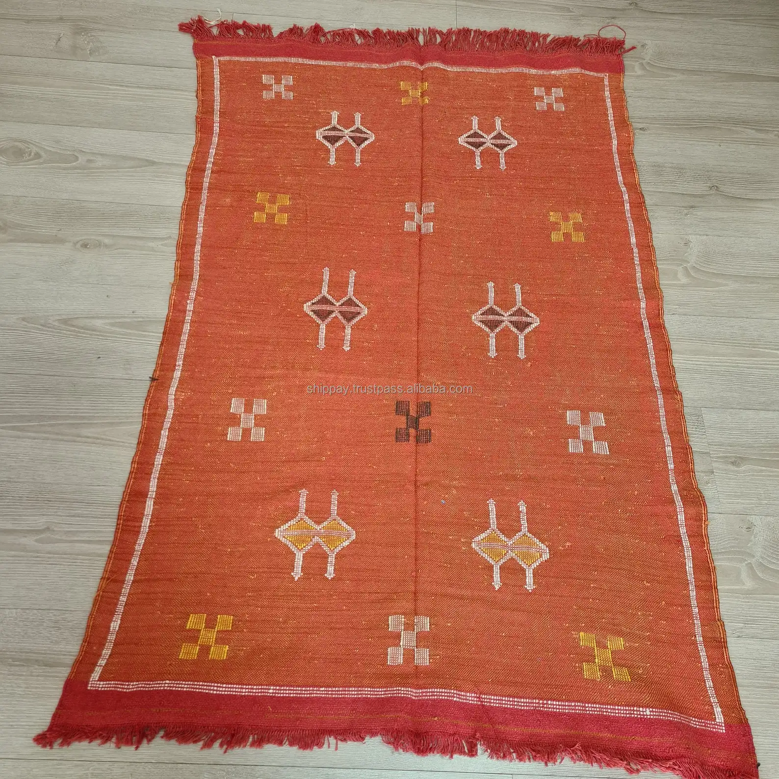Cactus Silk Teppich Sabra, handgeknpft, marokkanisches Design, OEM  verfgbar