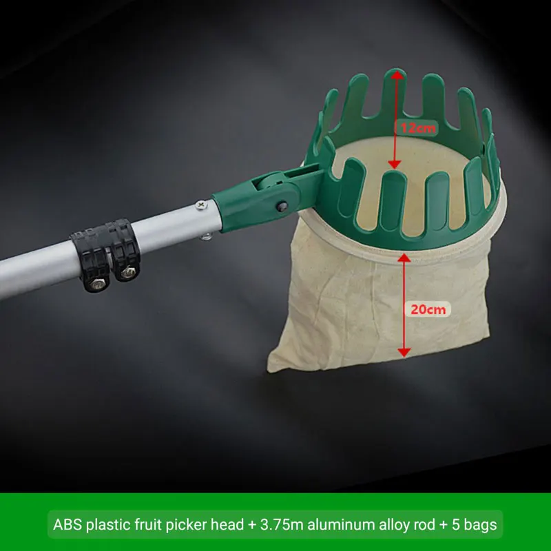 Разумная цена, длинная ручка, регулируемый инструмент, садовая корзина для обрезки фруктов
