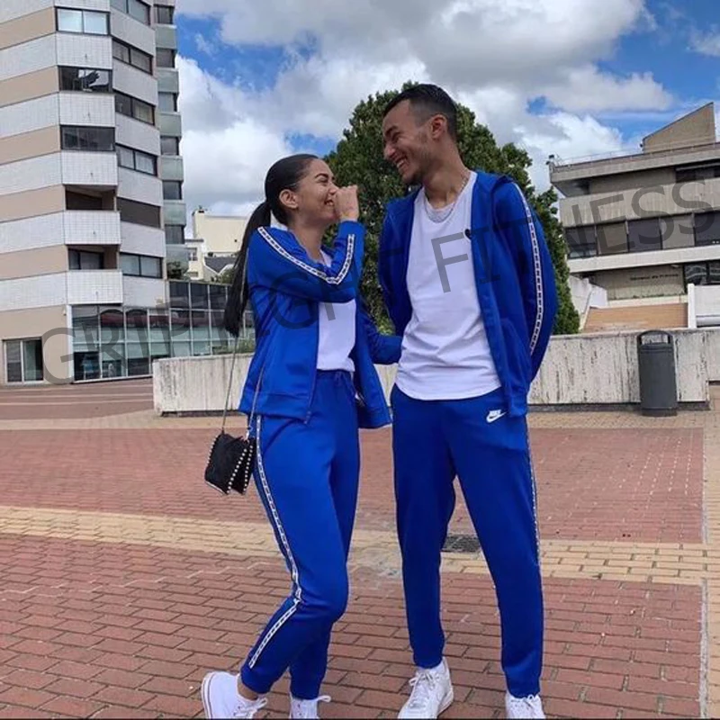 Couples Matching Ladies Mans Tracksuits Shell Suit Track Suit Stag Party  Fancy Dress Costume Outfits Fashionable Tracksuit