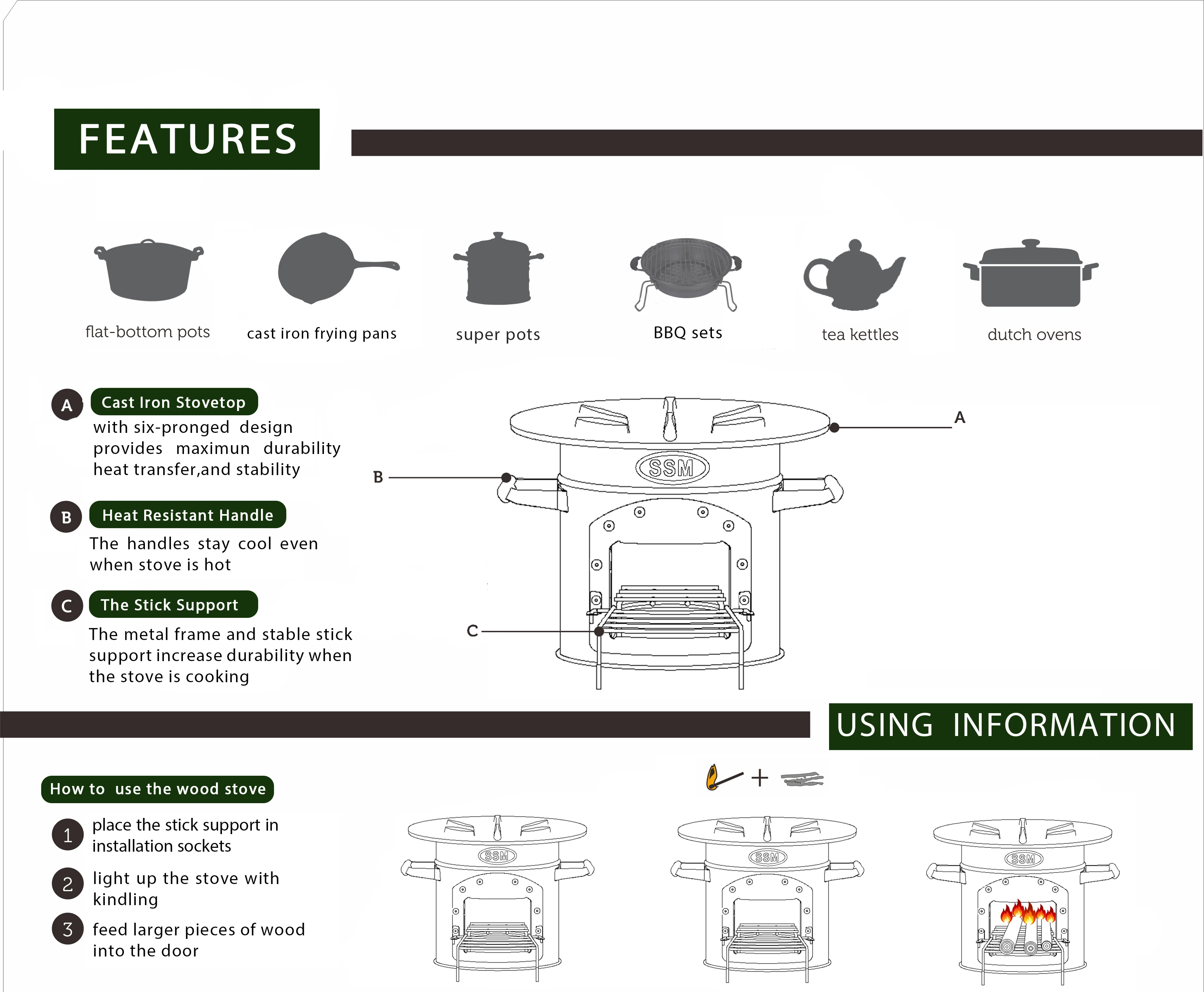 Carbon Project Firewood Improved Cooking Stove With 710 Years Lifespan