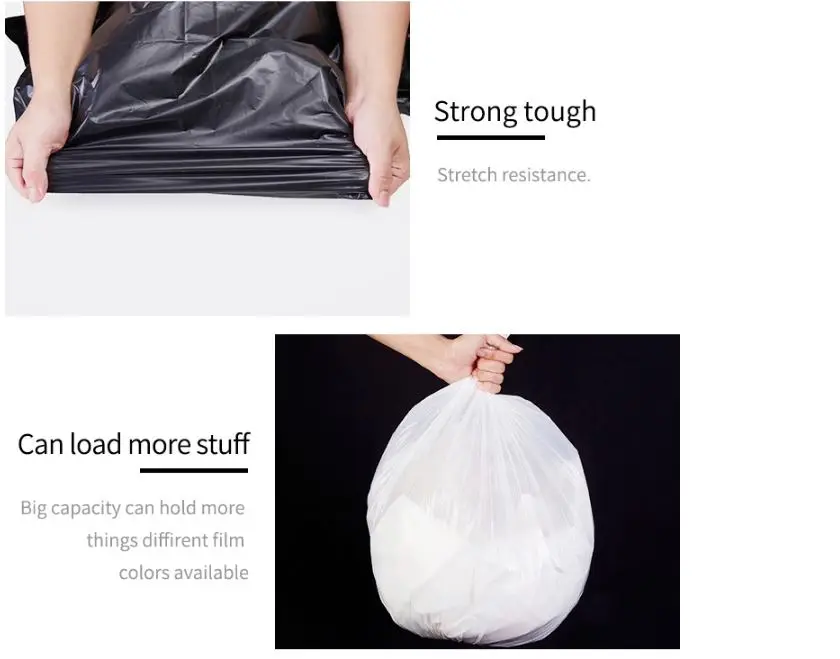 Heavy Duty Trash Bags Individually Folded,42 65 Gallon,3 Mil