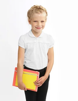 Simple Kindergarten School Uniform Designs French Uniforms Resist School Polo Shirts Girls Stain for School for Girls