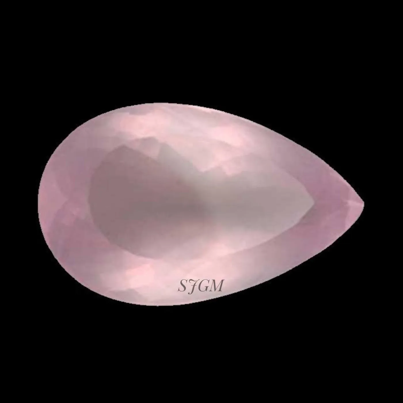 Rose Quartz Gemstone Cut Stone-Rose Quartz Cut Stone-Natural Rose Quartz Faceted Cut Pear Shape Gemstone-High Quality-Wholesalegems