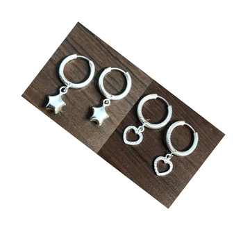 Best Quality Sterling Silver Hoops with Charms