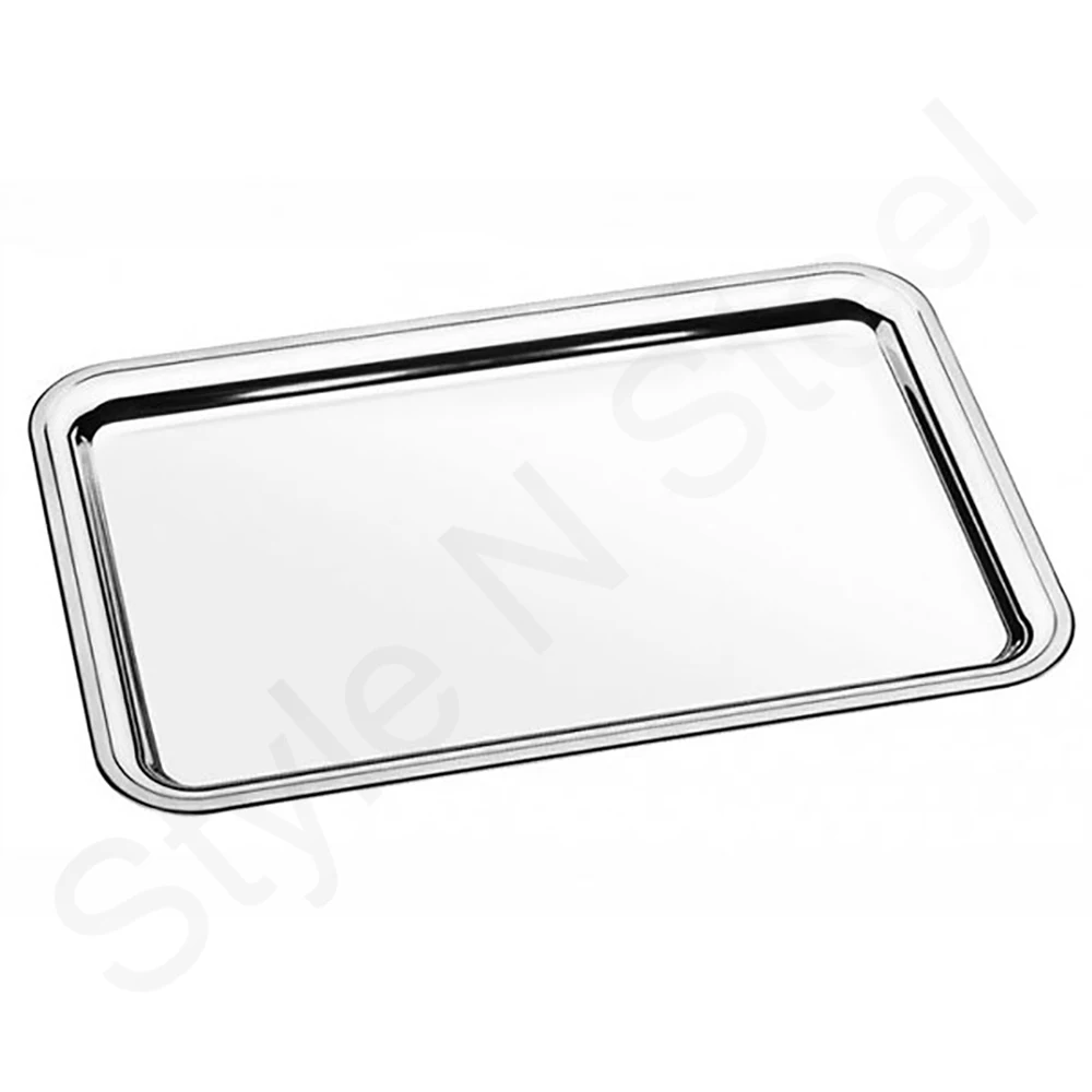 Stainless Steel Rectangular Service Tray Custom Stainless Steel