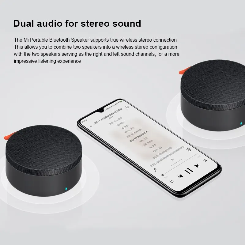 Xiaomi MiポータブルBluetoothスピーカーグレースーパーベース