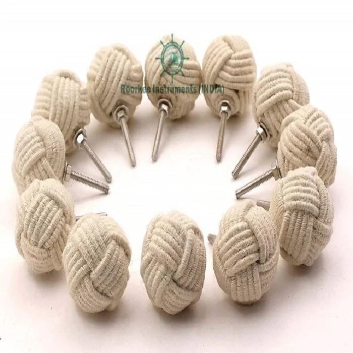 Details about     Nautical Jute Rope Door Knob Set Of 12 Handle Drawer Pulls Office decorative 