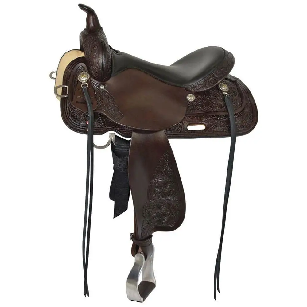 Седло лошади в западном стиле из натуральной кожи