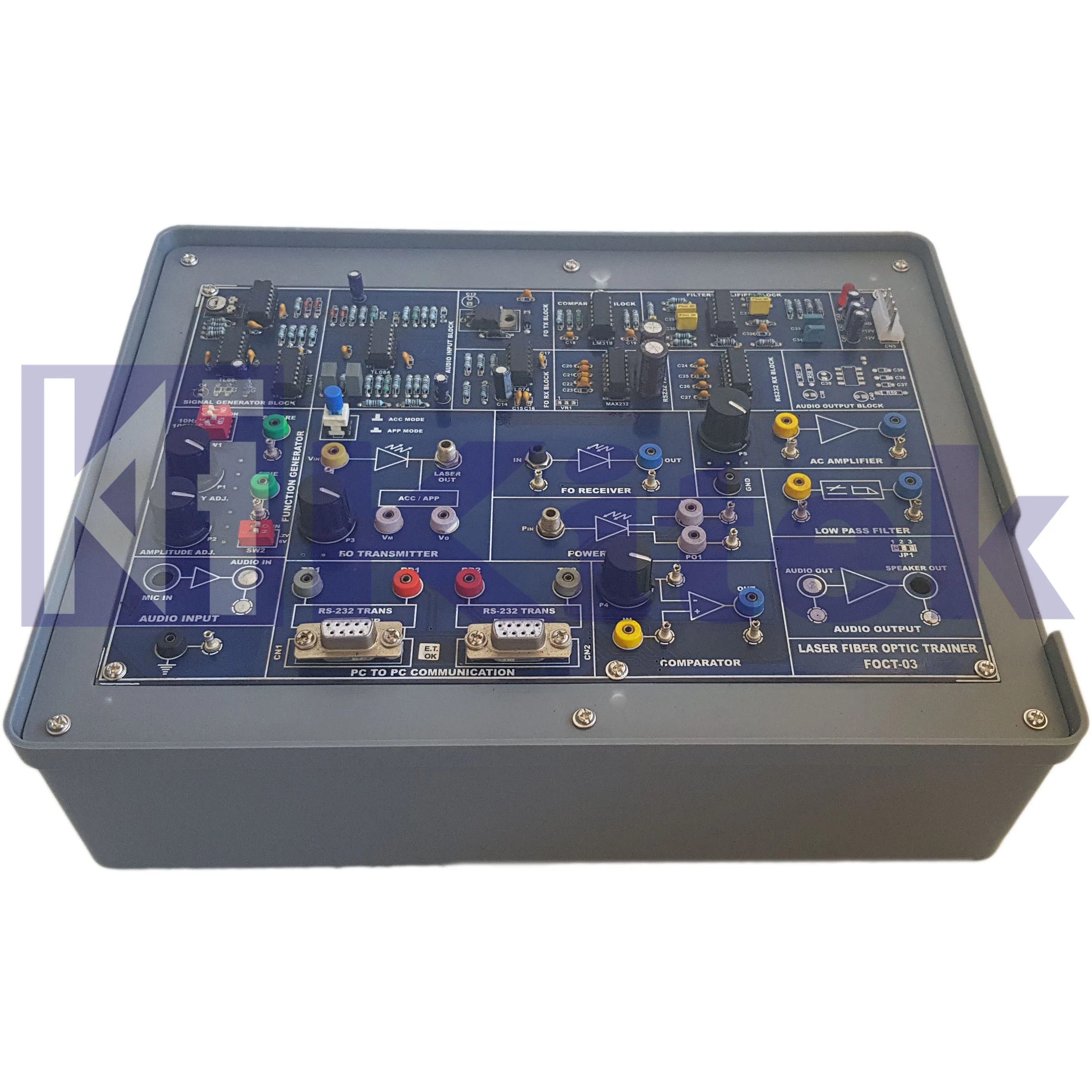 Laser Fiber Optics Communication Trainer Kit / Communication Lab
