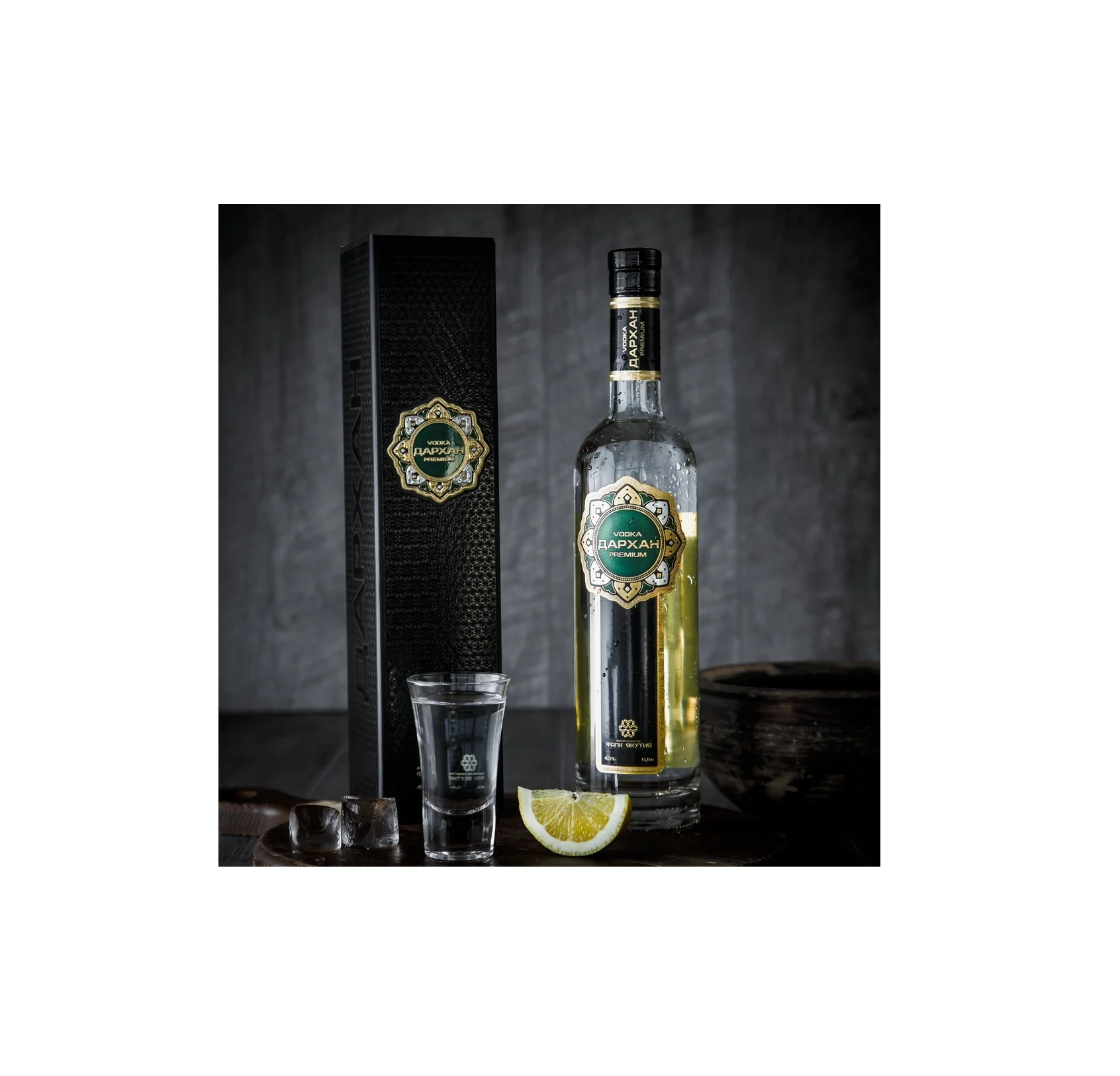 40% Strong Natural Ecological Raw Materials Unique Product Alcohol Premium Quality Darhan Vodka