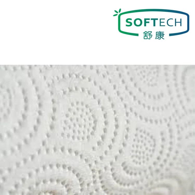 2 слоя из вторичной целлюлозы 100% древесной массы смешанноая целлюлоза, производство Китай, дешевое для бумажного полотенца жаккард для кухнных бумажных полотенец