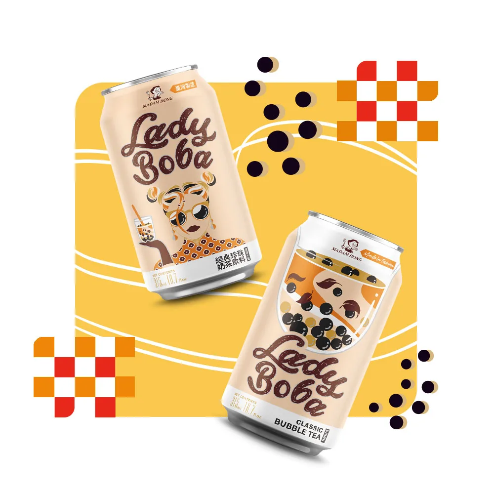 lady boba 315ml bubble milk tea canned drink - buy tapioca balls