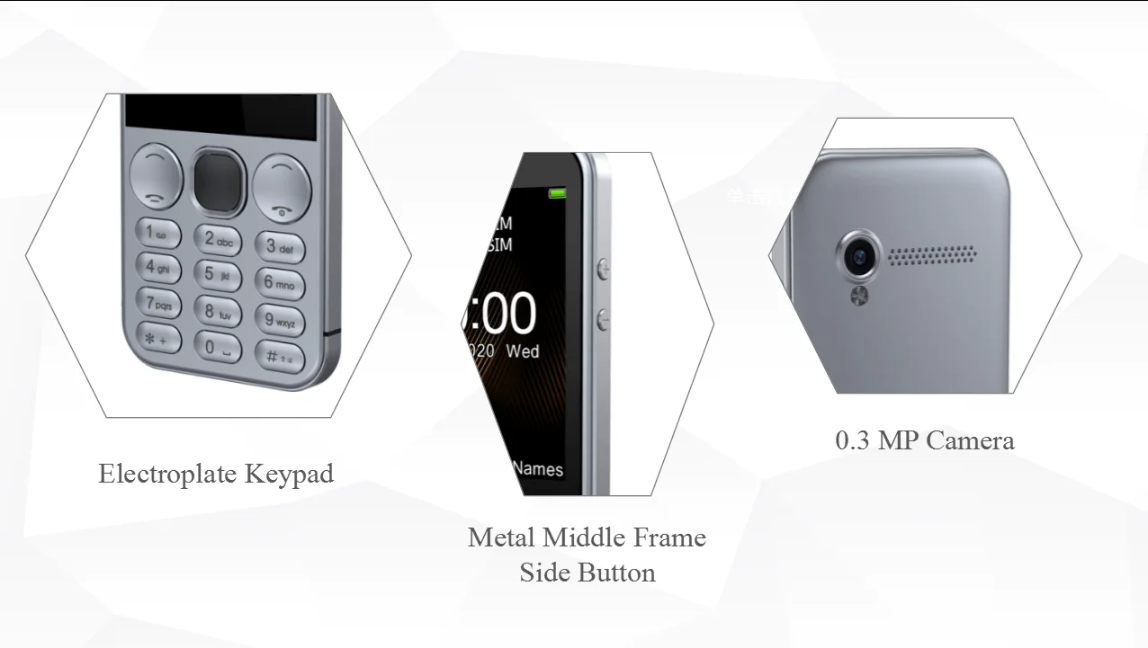2.8 Inch Metal Body New Arrival Slim Keypad Mobile Phone 4g Android Smart Phone Unlocked 4g Feature Phone