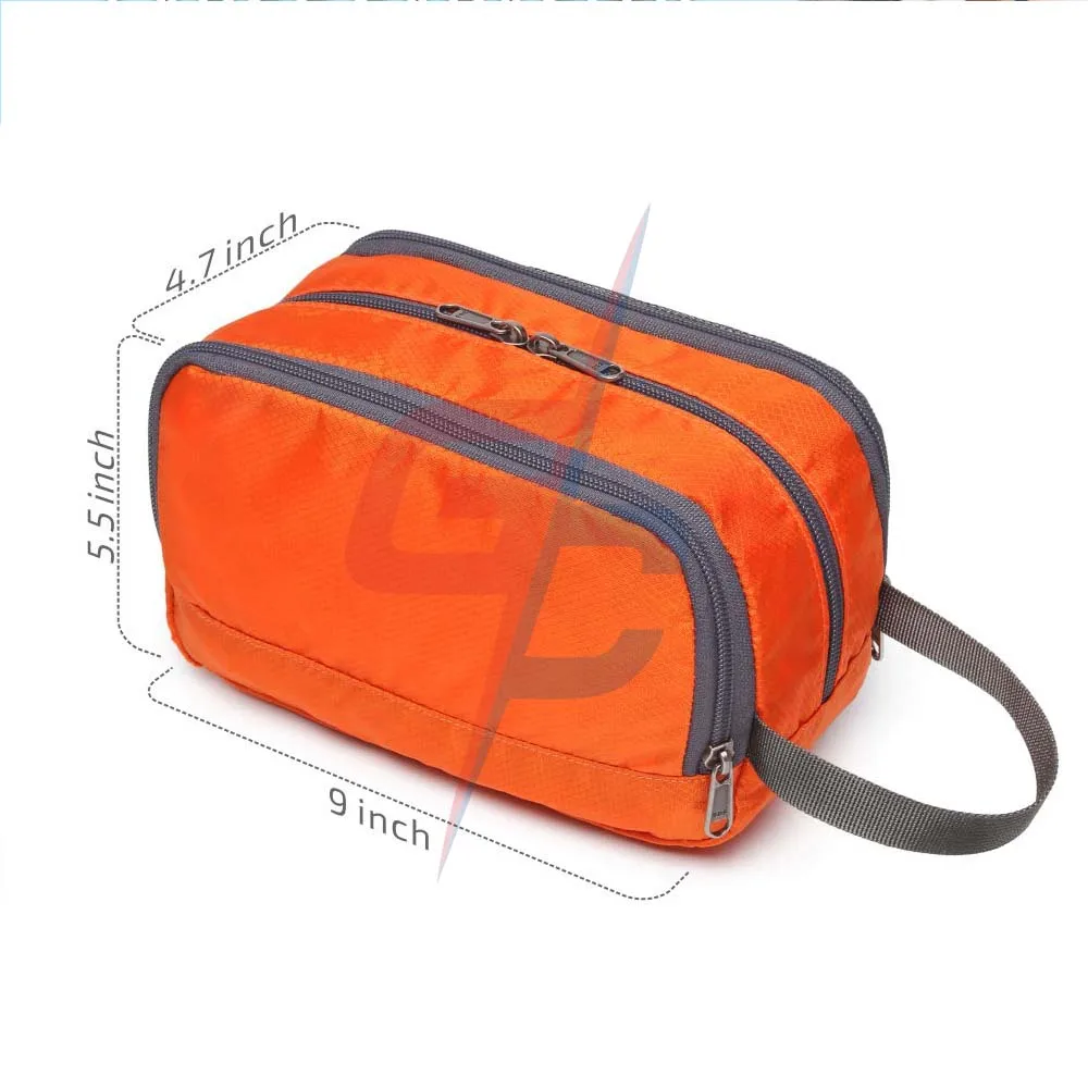 Travel Toiletry Bag Nylon Gonex Dopp Kit Shaving Bag Toiletry Organizer Orange 