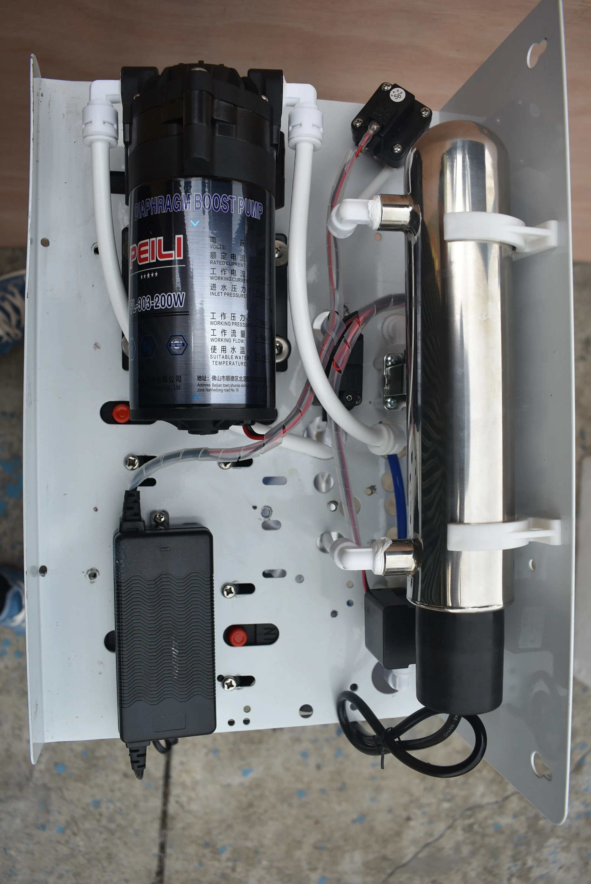 200 GPD коммерческих 6 обратного осмоса с УФ-система