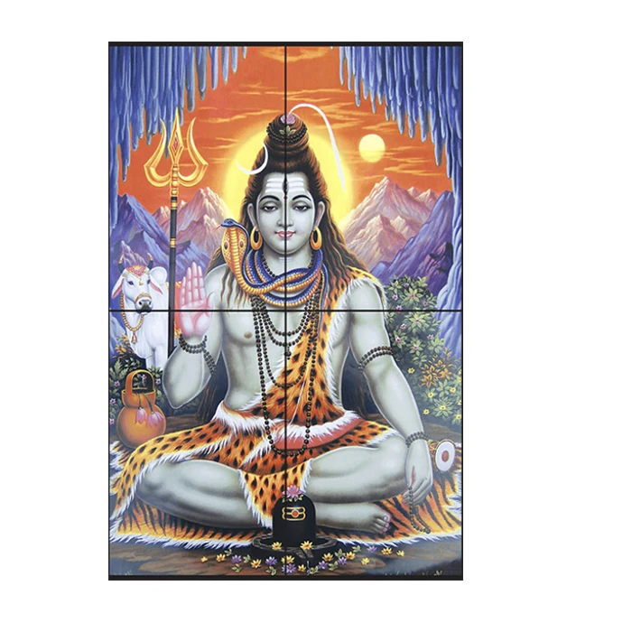 Customized High Gloss Lord Krishna Wall Tiles God Picture Tiles Digital ...