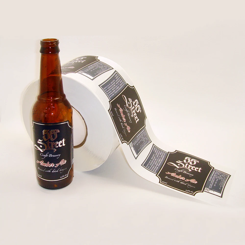 定制自粘贴纸标签啤酒瓶