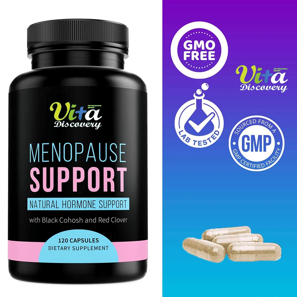 Menopause Herbal Supplements Pms Capsules Strength Hot Flash Support