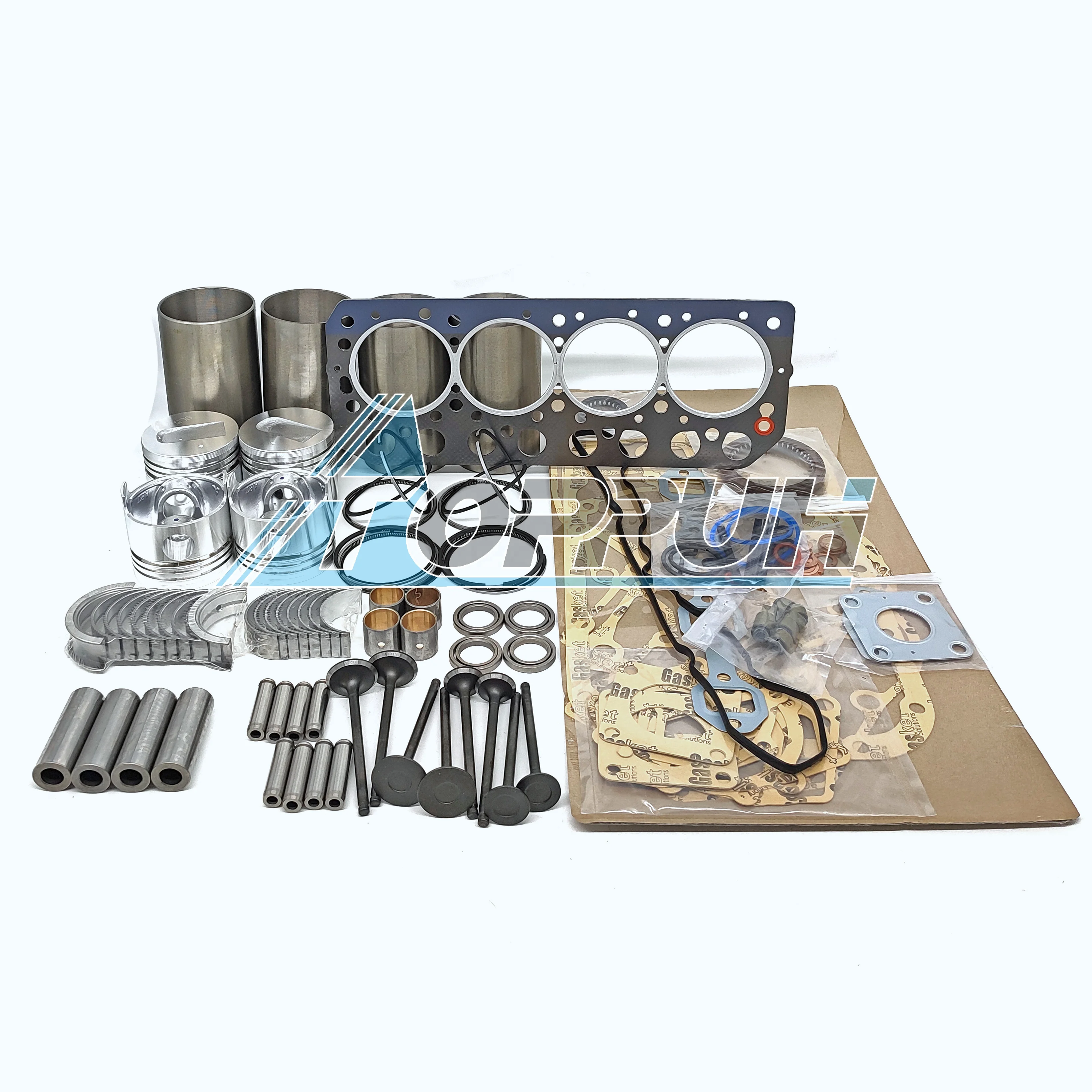 S4L Engine Overhaul Rebuild Kit With Cylinder Gasket Piston Ring Liner Kit Bearings Valves Set for Mitsubishi S4L S4L2