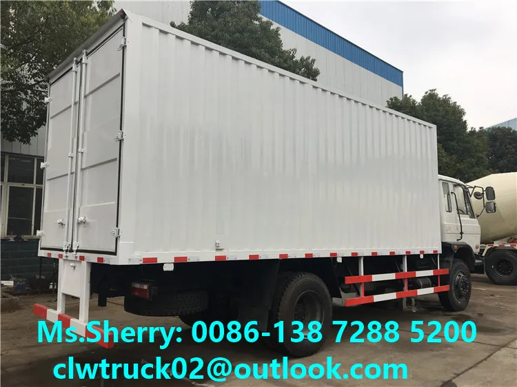 10 Tons 15 Tons DONGFENG Cargo Box Truck Van Truck for Sale in Peru